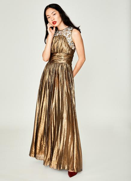 michael kors gold dress