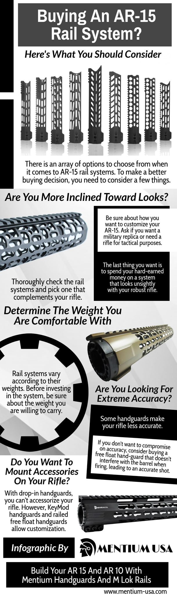 Image showing infographic about AR 15 Keymod handguard
