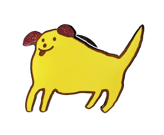 Happy Pupper Enamel Pin