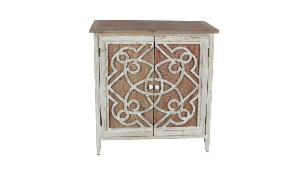 Two-Tone Wood Cabinet 
