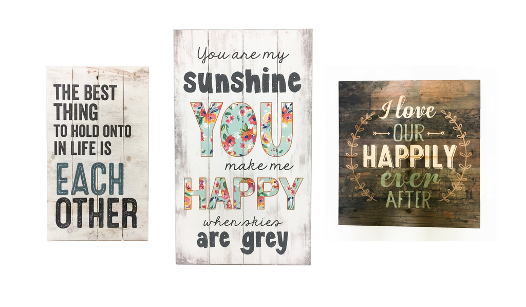 rustic pallet signs