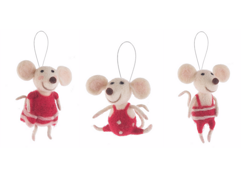 cute mice ornaments