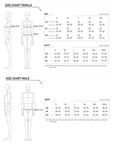La Intimo Size Chart
