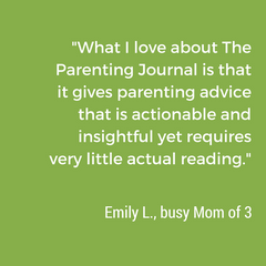 busy mom loves the parenting journal