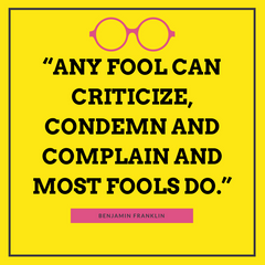 benjamin franklin on criticism