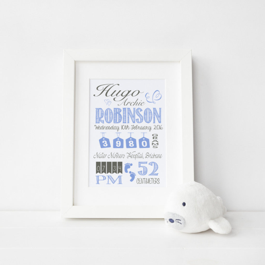 personalised birth announcements