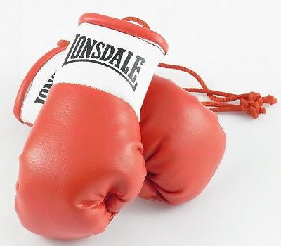 Lonsdale Red Mini Boxing Gloves for Autograph Hunters