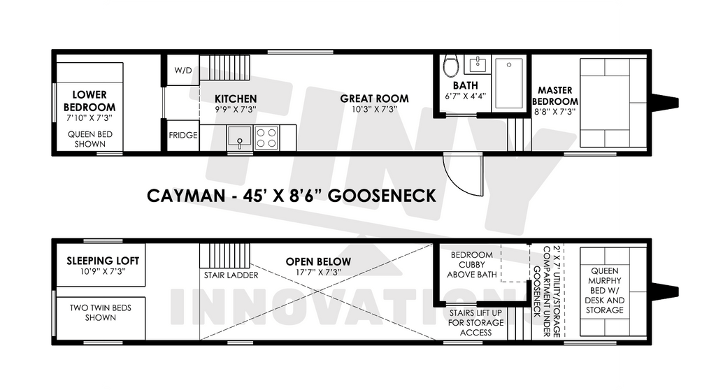 The "Cayman"—A Huge 45' Gooseneck Tiny House by Tiny Innovations