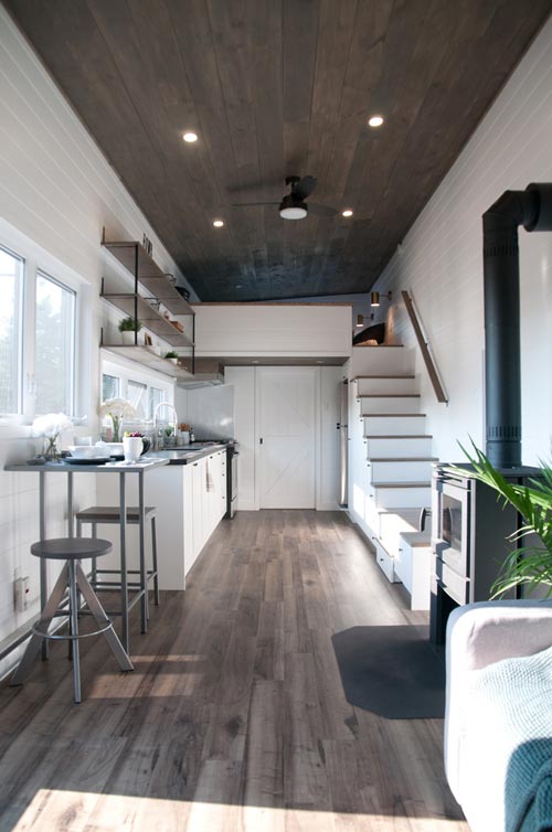 Larger 34.5' x 10.5' "Lilas" Tiny Home on Wheels by Minimaliste Tiny Houses