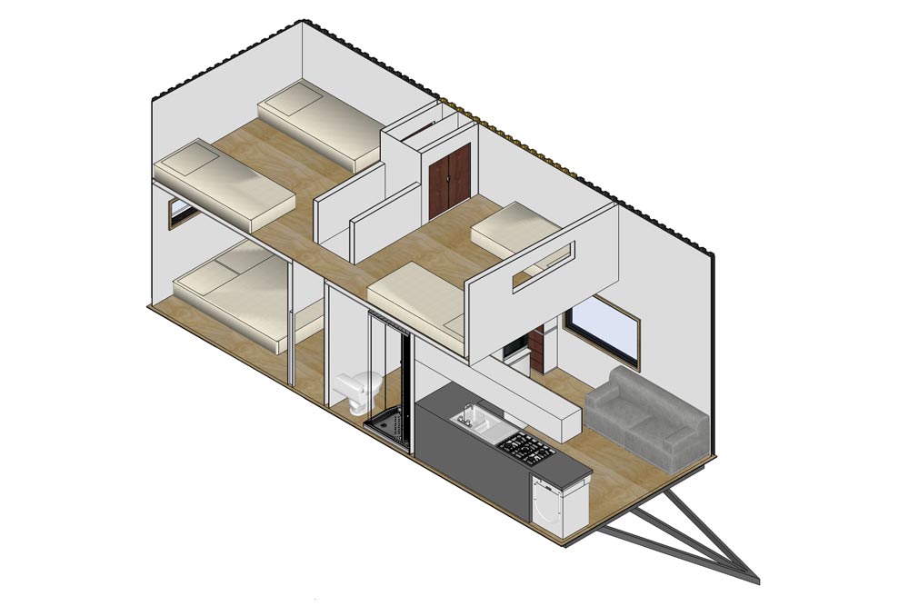 3-bedroom “Kauri” Tiny Home on Wheels by Tiny House Builders Sleeps 6!