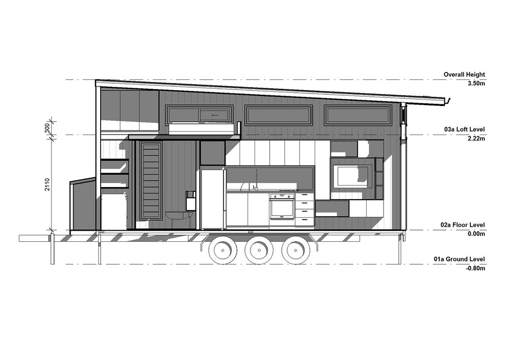 7.2m “Mooloolaba” Tiny Home on Wheels by Aussie Tiny Houses