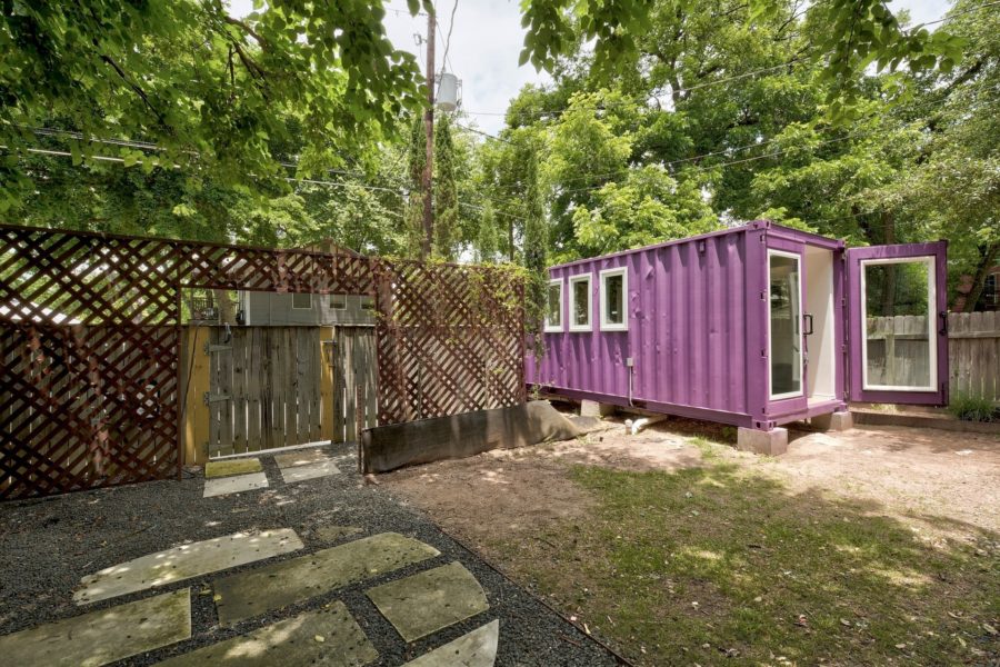20' "Purple Monster" Shipping Container Home by Kountry Countainers