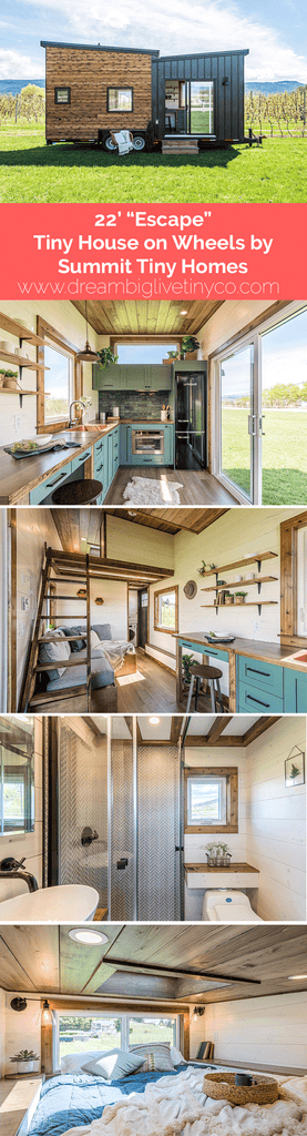 22' "Escape" Tiny House on Wheels by Summit Tiny Homes