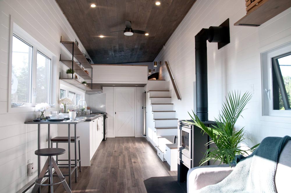 Larger 34.5' x 10.5' "Lilas" Tiny Home on Wheels by Minimaliste Tiny Houses