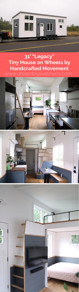 31' "Legacy" Tiny House on Wheels by Handcrafted Movement