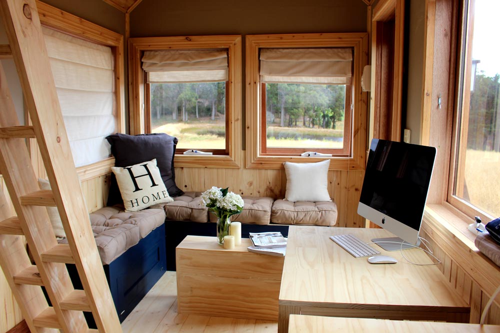 18’ “Colonial Blue” Tiny House on Wheels by Wagonhaus Co.