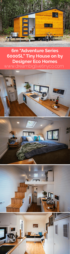 6m “Adventure Series 6000SL” Tiny House on Wheels by Designer Eco Homes