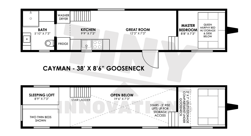 The "Cayman"—A Huge 45' Gooseneck Tiny House by Tiny Innovations