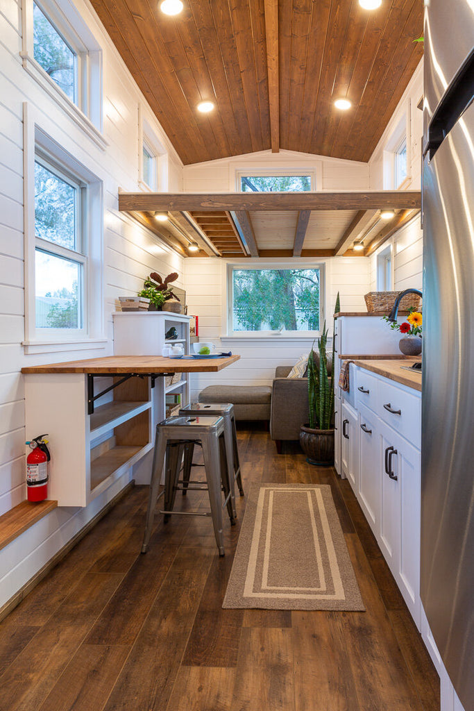 Custom 32' Gooseneck Tiny House on Wheels by MitchCraft Tiny Homes