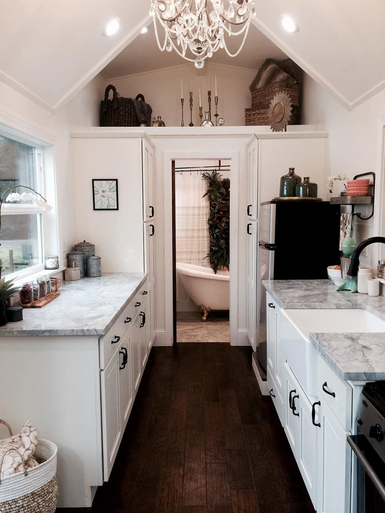 Vintage Glam Tiny House on Wheels by Tiny Heirloom