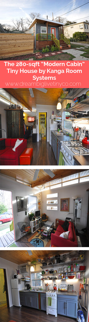 The 280-sqft "Modern Cabin" Tiny House by Kanga Room Systems