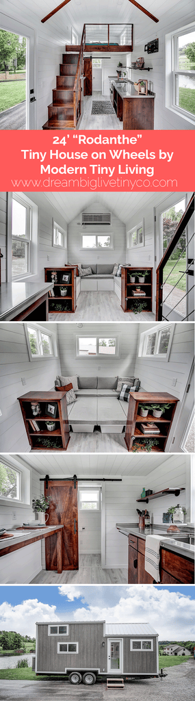 24’ “Rodanthe” Tiny House on Wheels by Modern Tiny Living