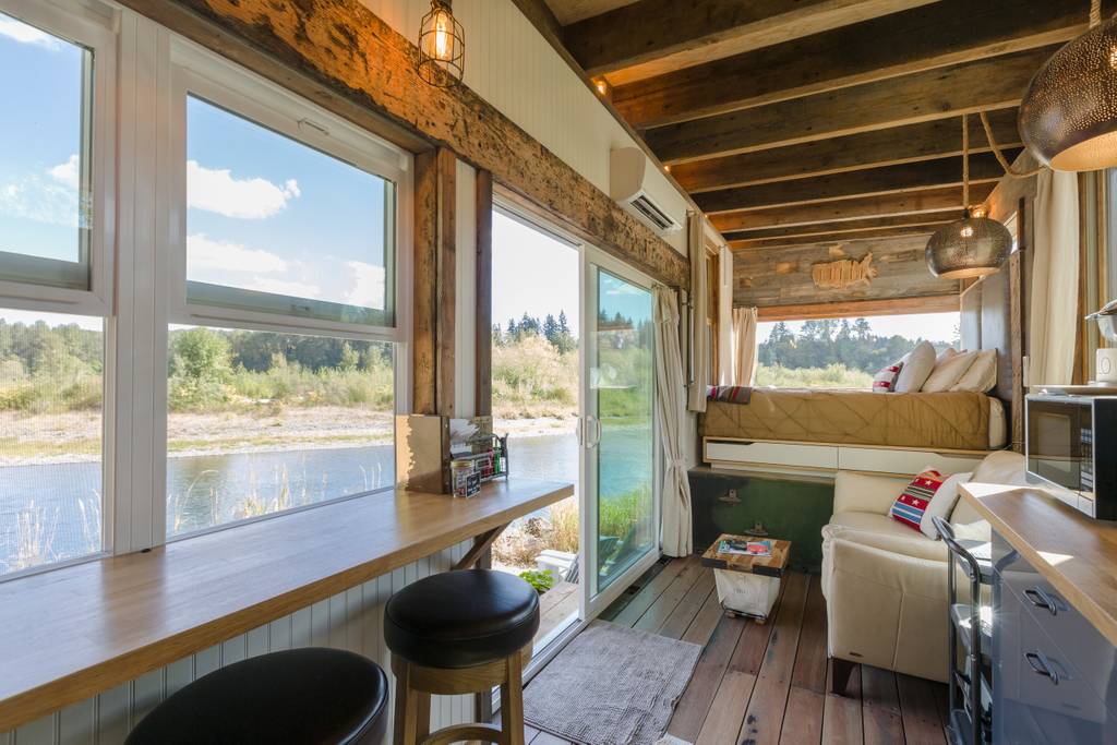 Tiny River House on Clackamas River in Damascus, Oregon for rent on Airbnb