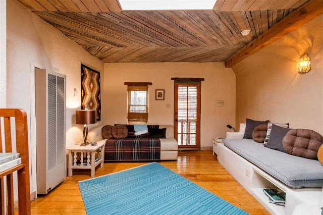 Santa Fe Pueblo Style Tiny Home Interior - Open Living Space