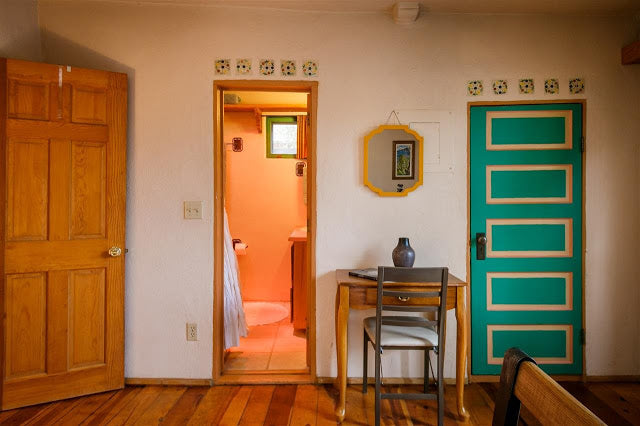 Santa Fe Pueblo Style Tiny Home Interior - Master Bedroom 2