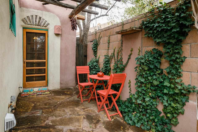 Santa Fe Pueblo Style Tiny Home Exterior - Outdoor Living