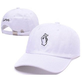 Black Love Hand Sign Cap - Haberfasher