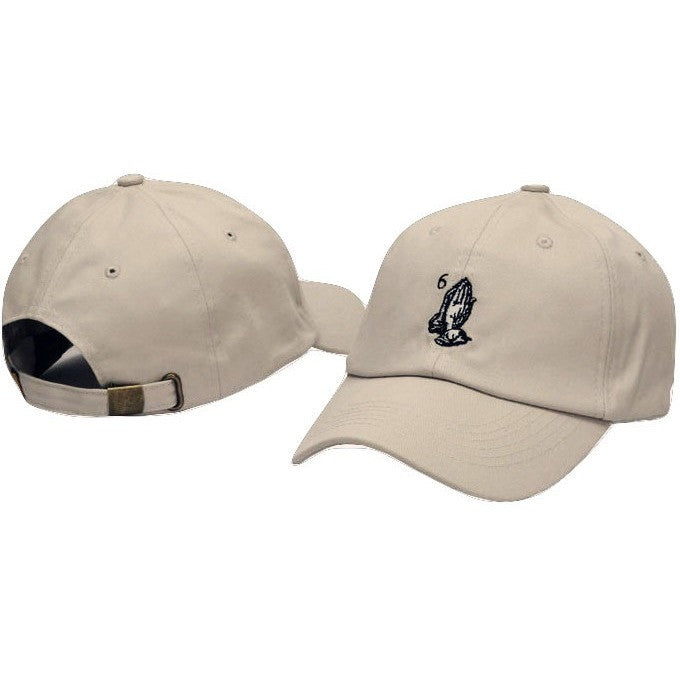 Pink Drake 6 God Prayer Hands Cap - Haberfasher