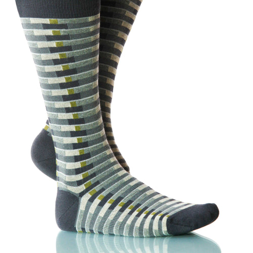 Mist Singapore Socks; Men's or Women's Merino Wool - Gray - XOAB