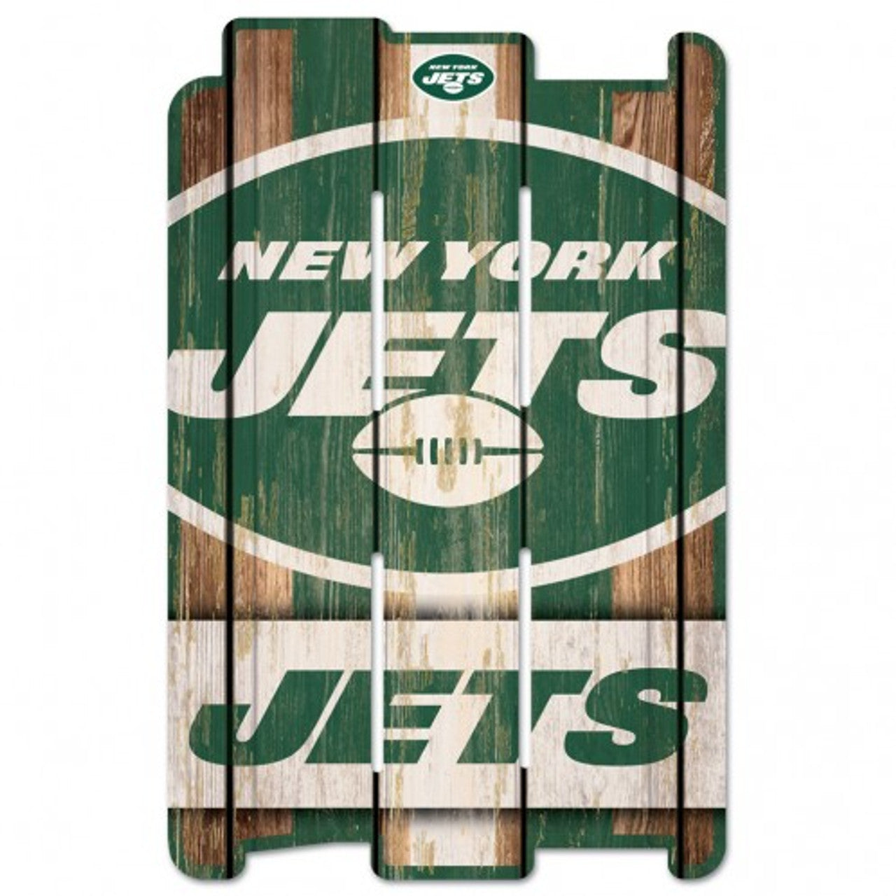 New York Jets 11 x 17 Wood Fence Sign by Wincraft – Eicholtz Sports