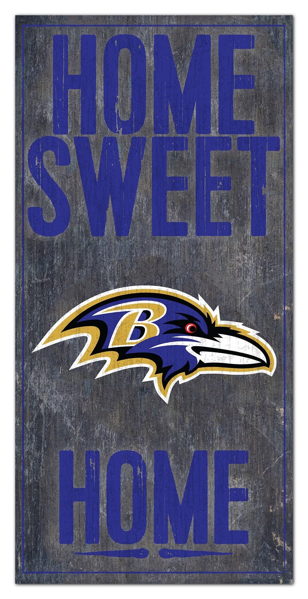 NFL Baltimore Ravens Home Sweet Home wood sign New Indoor 6x17 football