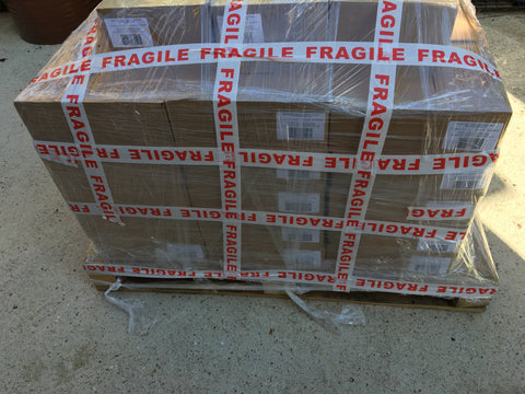 17. One pallet of completed honey jars on its way to the online warehouse
