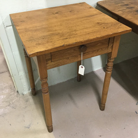 Antique Mxed Wood Primitive Lamp Table