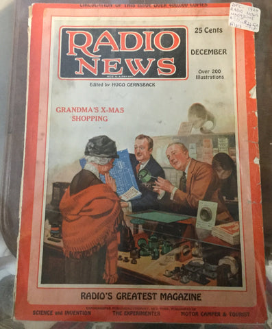 1924 Radio News Magazine Christmas