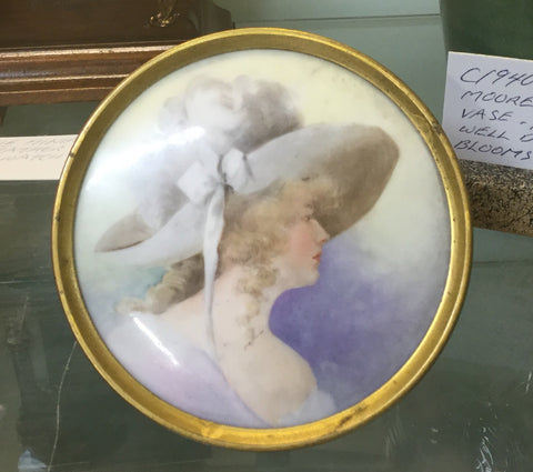 1890's Portrait On Porcelain