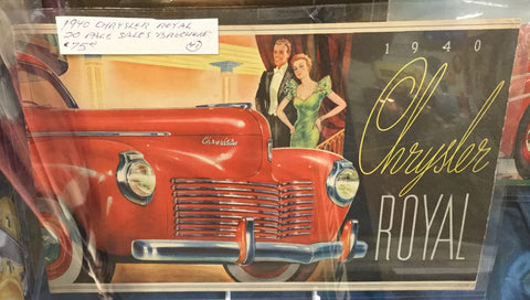 1940 Chrysler Car Brochure