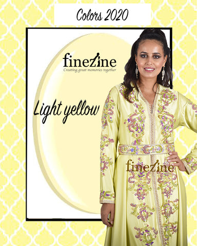 kaftan dress yellow