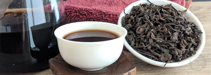 the rich flavors of pu-erh tea pair well with food, while microbial activity can help aid digestion.