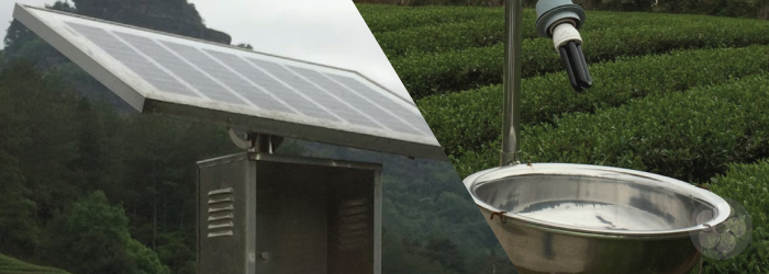 Inventive traps like this one manage pests with sustainable energy