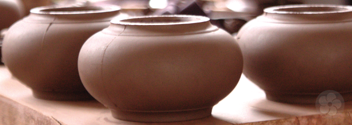 Teapot pieces are often slip cast to create repeated forms