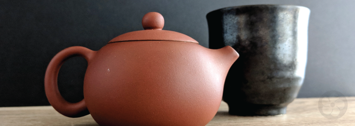 a small teapot brews the perfect amount for a single cup