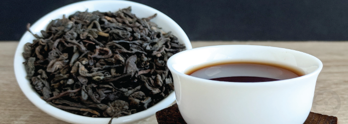 Well aged pu-erh teas are good for digestion and contain less caffeine than fresh leaves