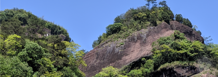 Rocky cliffs in the Wuyi Mountains are famously associated with the flavor of local oolong teas.