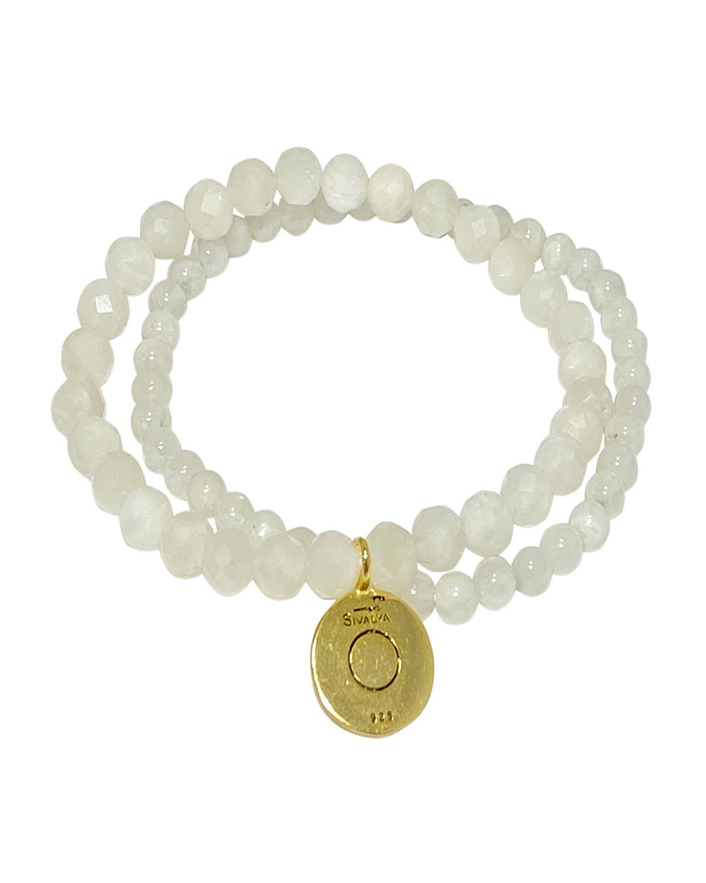 Ether Elements Bracelet Set with Moonstone in Gold Vermeil