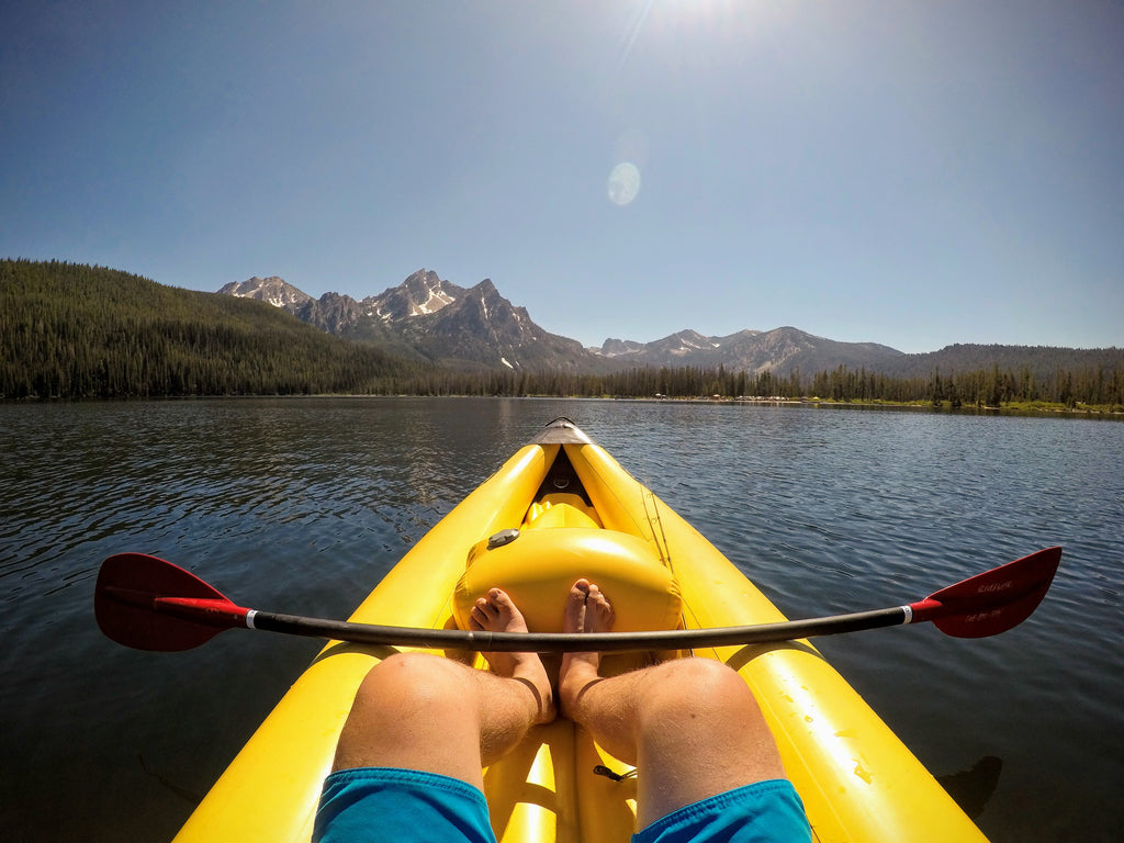 Kayaking at Stanley Lake Idaho