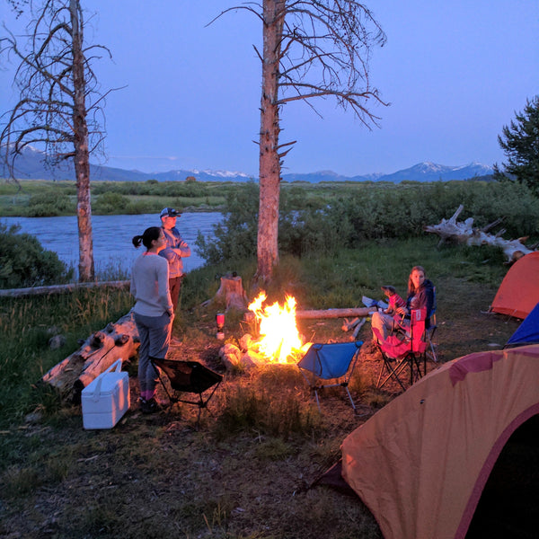Offline outdoors camping bonfire campfire stanley sawtooths river big agnes idaho